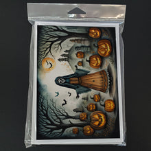 Load image into Gallery viewer, La Llorona Skeleton Spooky Halloween Greeting Cards -  Blank Note Cards – 8-Pack of Artist-Designed Cards with Envelopes