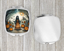 Load image into Gallery viewer, La Llorona Skeleton Spooky Halloween Compact Mirror – Stylish Purse Mirror with Artistic Covers