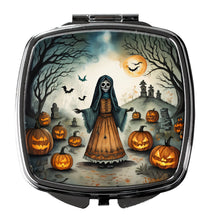 Load image into Gallery viewer, La Llorona Skeleton Spooky Halloween Compact Mirror – Stylish Purse Mirror with Artistic Covers