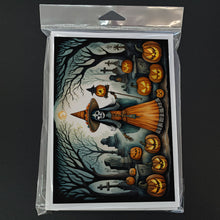 Load image into Gallery viewer, La Llorona Skeleton Spooky Halloween Greeting Cards -  Blank Note Cards – 8-Pack of Artist-Designed Cards with Envelopes