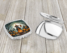 Load image into Gallery viewer, La Llorona Skeleton Spooky Halloween Compact Mirror – Stylish Purse Mirror with Artistic Covers