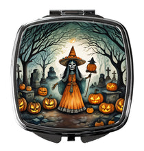 Load image into Gallery viewer, La Llorona Skeleton Spooky Halloween Compact Mirror – Stylish Purse Mirror with Artistic Covers