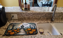 Load image into Gallery viewer, Marigold Spooky Halloween Dish Drying Mat