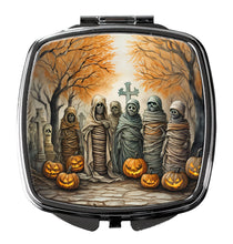 Load image into Gallery viewer, Mummies Spooky Halloween Compact Mirror – Stylish Purse Mirror with Artistic Covers