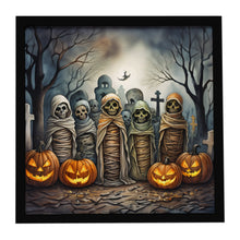 Load image into Gallery viewer, Mummies Spooky Halloween Framed Metal Print