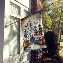 Load image into Gallery viewer, Mariachi Skeleton Band Spooky Halloween House Flag