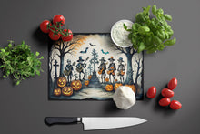 Load image into Gallery viewer, Mariachi Skeleton Band Spooky Halloween Glass Cutting Boards – Durable, Decorative Kitchen Art Large