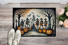 Load image into Gallery viewer, Mariachi Skeleton Band Spooky Halloween Doormat -  18x27 Decorative Floor Mat – Indoor/Outdoor Rug