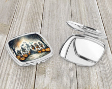 Load image into Gallery viewer, Mariachi Skeleton Band Spooky Halloween Compact Mirror – Stylish Purse Mirror with Artistic Covers