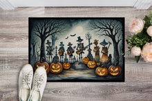 Load image into Gallery viewer, Mariachi Skeleton Band Spooky Halloween Doormat -  18x27 Decorative Floor Mat – Indoor/Outdoor Rug