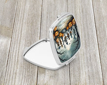 Load image into Gallery viewer, Mariachi Skeleton Band Spooky Halloween Compact Mirror – Stylish Purse Mirror with Artistic Covers