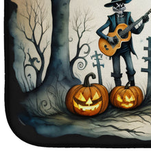 Load image into Gallery viewer, Mariachi Skeleton Band Spooky Halloween Dish Drying Mat