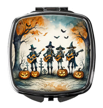 Load image into Gallery viewer, Mariachi Skeleton Band Spooky Halloween Compact Mirror – Stylish Purse Mirror with Artistic Covers
