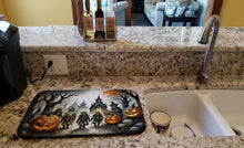 Load image into Gallery viewer, Orcs Spooky Halloween Dish Drying Mat
