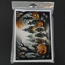 Load image into Gallery viewer, Orcs Spooky Halloween Greeting Cards -  Blank Note Cards – 8-Pack of Artist-Designed Cards with Envelopes