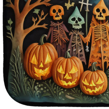 Load image into Gallery viewer, Papel Picado Skeletons Spooky Halloween Dish Drying Mat