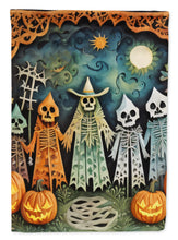 Load image into Gallery viewer, Papel Picado Skeletons Spooky Halloween Garden Flag – Outdoor Decorative Yard Flag