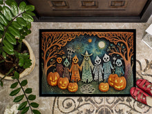 Load image into Gallery viewer, Papel Picado Skeletons Spooky Halloween Doormat - 24x36 Decorative Floor Mat – Indoor/Outdoor Rug with Artistic Flair