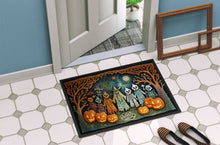 Load image into Gallery viewer, Papel Picado Skeletons Spooky Halloween Doormat - 24x36 Decorative Floor Mat – Indoor/Outdoor Rug with Artistic Flair