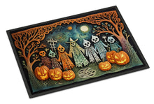 Load image into Gallery viewer, Papel Picado Skeletons Spooky Halloween Doormat -  18x27 Decorative Floor Mat – Indoor/Outdoor Rug