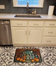 Load image into Gallery viewer, Papel Picado Skeletons Spooky Halloween Memory Foam Kitchen Mat