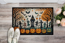 Load image into Gallery viewer, Papel Picado Skeletons Spooky Halloween Doormat -  18x27 Decorative Floor Mat – Indoor/Outdoor Rug