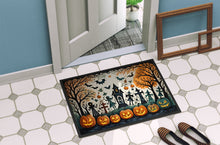 Load image into Gallery viewer, Papel Picado Skeletons Spooky Halloween Doormat -  18x27 Decorative Floor Mat – Indoor/Outdoor Rug