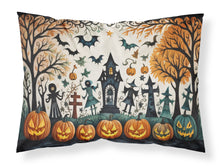 Load image into Gallery viewer, Papel Picado Skeletons Spooky Halloween Fabric Standard Pillowcase – Artistic Decorative Front, White Back
