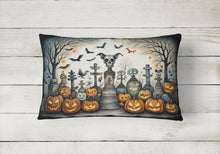 Load image into Gallery viewer, Pet Cemetery Spooky Halloween Fabric Decorative Pillow