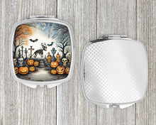 Load image into Gallery viewer, Pet Cemetery Spooky Halloween Compact Mirror – Stylish Purse Mirror with Artistic Covers
