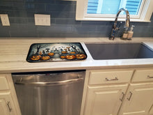 Load image into Gallery viewer, Pet Cemetery Spooky Halloween Dish Drying Mat
