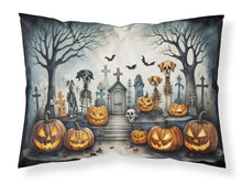 Load image into Gallery viewer, Pet Cemetery Spooky Halloween Fabric Standard Pillowcase – Artistic Decorative Front, White Back