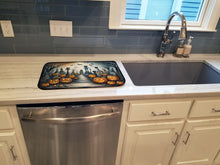 Load image into Gallery viewer, Cat Cemetery Spooky Halloween Dish Drying Mat