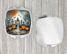 Load image into Gallery viewer, Skeleton Spooky Halloween Compact Mirror – Stylish Purse Mirror with Artistic Covers