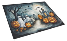 Load image into Gallery viewer, Ghosts Spooky Halloween Glass Cutting Boards – Durable, Decorative Kitchen Art Large