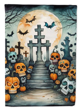 Load image into Gallery viewer, Calaveras Sugar Skulls Spooky Halloween House Flag