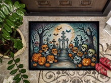 Load image into Gallery viewer, Calaveras Sugar Skulls Spooky Halloween Doormat -  18x27 Decorative Floor Mat – Indoor/Outdoor Rug