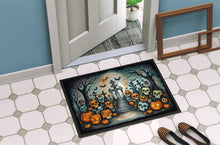 Load image into Gallery viewer, Calaveras Sugar Skulls Spooky Halloween Doormat -  18x27 Decorative Floor Mat – Indoor/Outdoor Rug