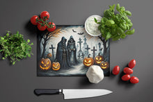 Load image into Gallery viewer, The Grim Reaper Spooky Halloween Glass Cutting Boards – Durable, Decorative Kitchen Art Large