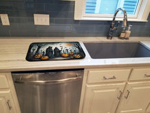 Load image into Gallery viewer, The Grim Reaper Spooky Halloween Dish Drying Mat