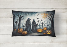 Load image into Gallery viewer, The Grim Reaper Spooky Halloween Fabric Decorative Pillow