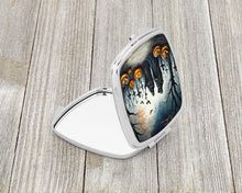 Load image into Gallery viewer, The Grim Reaper Spooky Halloween Compact Mirror – Stylish Purse Mirror with Artistic Covers