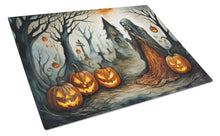 Load image into Gallery viewer, The Weeping Woman Spooky Halloween Glass Cutting Boards – Durable, Decorative Kitchen Art Large