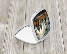 Load image into Gallery viewer, The Weeping Woman Spooky Halloween Compact Mirror – Stylish Purse Mirror with Artistic Covers