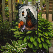 Load image into Gallery viewer, The Weeping Woman Spooky Halloween Garden Flag – Outdoor Decorative Yard Flag