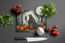 Load image into Gallery viewer, The Weeping Woman Spooky Halloween Glass Cutting Boards – Durable, Decorative Kitchen Art Large