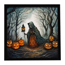 Load image into Gallery viewer, The Weeping Woman Spooky Halloween Framed Metal Print