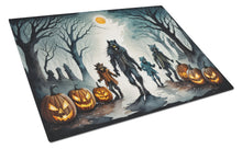 Load image into Gallery viewer, Werewolves Spooky Halloween Glass Cutting Boards – Durable, Decorative Kitchen Art Large