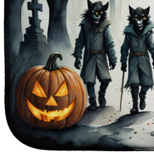 Load image into Gallery viewer, Werewolves Spooky Halloween Dish Drying Mat