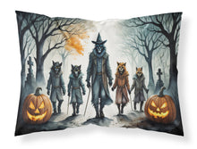Load image into Gallery viewer, Werewolves Spooky Halloween Fabric Standard Pillowcase – Artistic Decorative Front, White Back